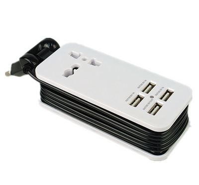 Multi-port plug-in mobile phone charger USB USB fast charge four-in-one plug