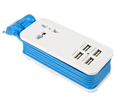 Multi-port plug-in mobile phone charger USB USB fast charge four-in-one plug